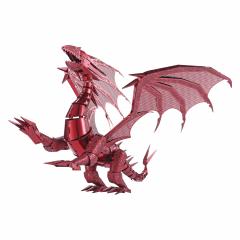 Puzzle 3D - Piececool - Dragon rosu