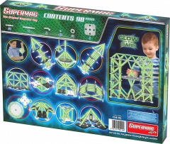 Set de constructie magnetic Classic Glow - 98 piese