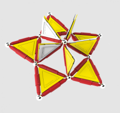 Set de constructie magnetic - Tags - 116 piese