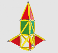 Set de constructie magnetic - Tags - 116 piese