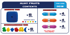 Set magnetic primar Kliky - Fructe