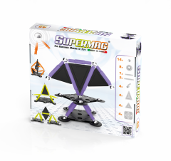 Set de constructie magnetic Projects Tehnicolor 45 piese