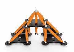 Set de constructie magnetic Projects Tehnicolor 45 piese