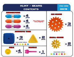 Set magnetic pentru bebelusi Kliky - Rotite dintate
