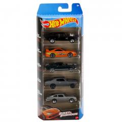 Set masini Hot Wheels -  Fast & Furious, 5 bucati