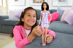 Papusa - Barbie Fashionista - Bruneta cu rochie mov