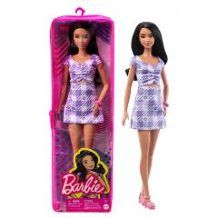 Papusa - Barbie Fashionista - Bruneta cu rochie mov