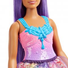 Papusa - Barbie Dreamtopia - Printesa cu par mov