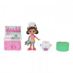 Set Gabbys Dollhouse - Papusa cu pisicuta si bucataria lui Gabby