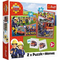 Puzzle 2in1 39 piese - Pompierul Sam