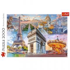 Puzzle 2000 piese - Weekend in Paris