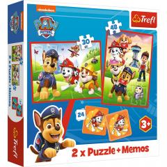 Puzzle 2 in 1 - Patrula Catelusilor - Echipa in actiune