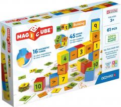 Set de constructie magnetic - Magicube - Cuburi Cu Numere 1, 61 piese