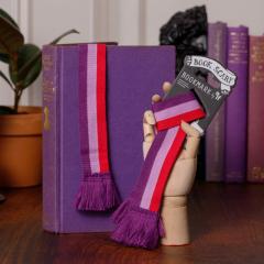 Semn de carte - Book Scarf - Pink and Purple
