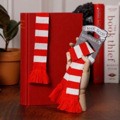 Semn de carte - Book Scarf - Red and White