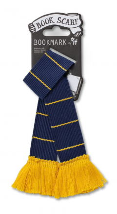 Semn de carte - Book Scarf - Navy and Yellow