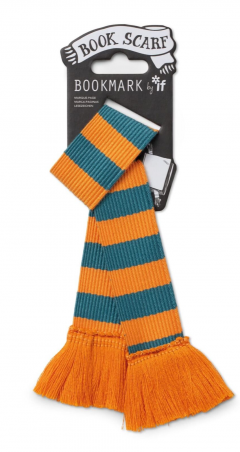 Semn de carte - Book Scarf - Teal and Orange