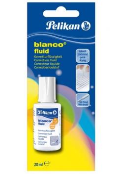 Corector fluid pe baza de solvent, cu pensula - Blanco