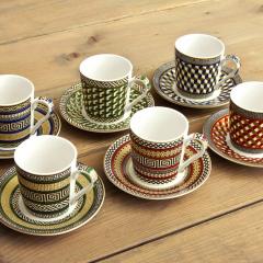 Set 6 cesti cu farfurie - Atmosphere Neoclassic