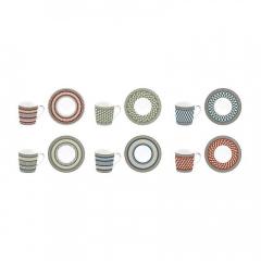 Set 6 cesti cu farfurie - Atmosphere Neoclassic