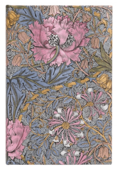 Jurnal - Mini, Lined - William Morris - Morris Pink Honeysuckle