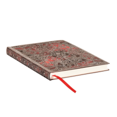 Carnet - Midi, Lined - Silver Filigree - Garnet