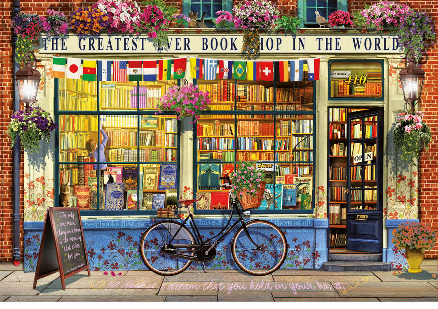 Puzzle 5000 piese - Greatest Bookshop in the World - Educa