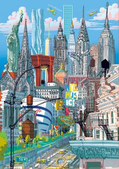 Puzzle 1000 piese - New York - Carlo Stanga
