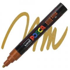 Marker - Posca PC-5M, 1.8-2.5 mm, bronz