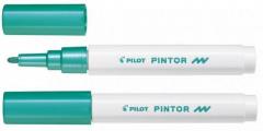 Marker - Pilot Pintor - Verde metalizat - Fin