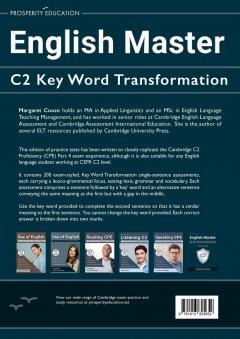 English Master C2 Key Word Transformation