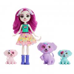 Set figurine - Enchantimals City Tails Main Street - Dessa Dalmatian Family