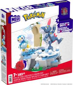 Set de constructie - Mega - Pokemon Piplup and Sneasel's Snow Day