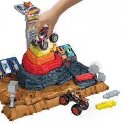 Set de joaca - Hot Wheels Monster Trucks Arena Smashers - Bone Shaker Ultimate Crush Yard