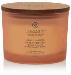 Lumanare parfumata - 3-Wick Tumb - Love and Passion - Grapefruit Mango