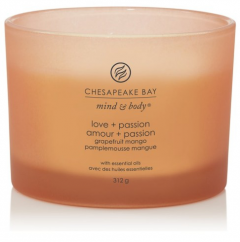 Lumanare parfumata - 3-Wick Tumb - Love and Passion - Grapefruit Mango