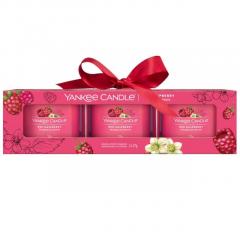 Set 3 lumanari parfumate - Mini - Red Raspberry