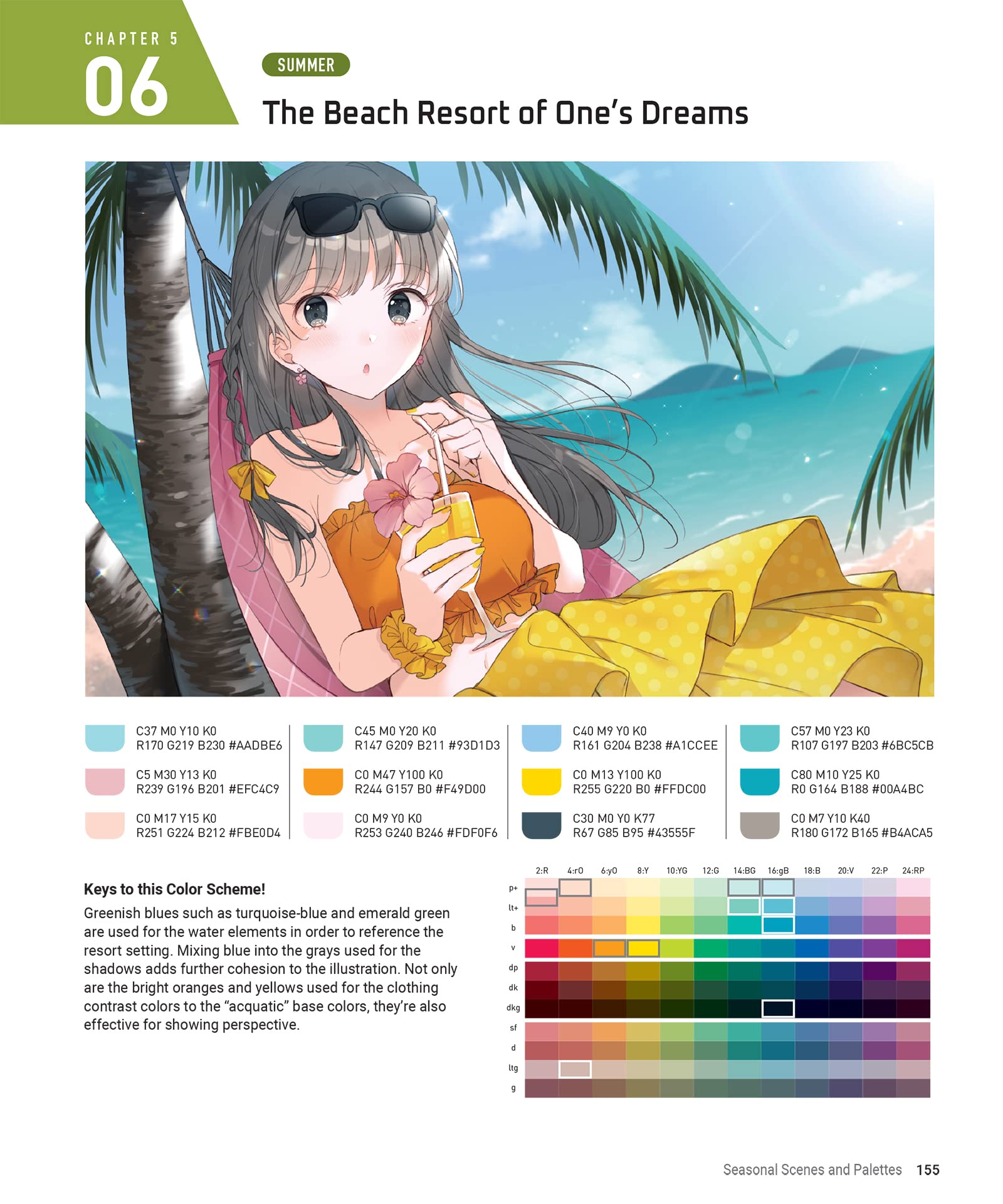 Anime & Manga Digital Coloring Guide by Teruko Sakurai