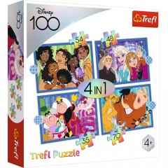 Puzzle Trefl - Minunata lume Disney 4 in 1