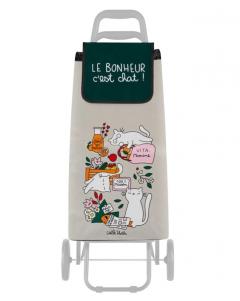 Sacosa pentru carucior cumparaturi - Le bonheur c'est chat