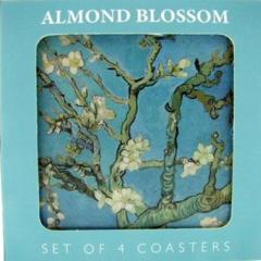 Set 4 suporturi pahar - Van Gogh - Almond Blossom