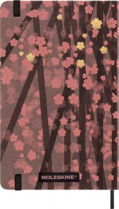 Carnet - Moleskine Limited Edition - Sakura - Fabric Hard Cover, Pocket, Ruled - Kosuke Tsumura