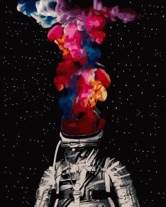 Set pictura pe numere - Astronaut abstract