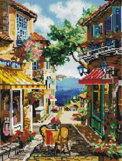 Goblen cu diamante - Vedere din Italia