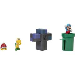Set 3 figurine - Super Mario - Diorama in subteran