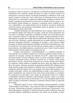 Roboti mobili si microroboti