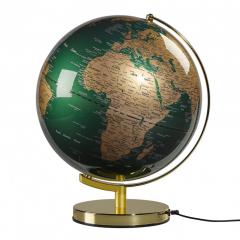 Glob pamantesc iluminat- Classic Globe Fir Green and Brass