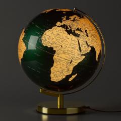 Glob pamantesc iluminat- Classic Globe Fir Green and Brass