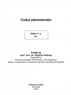 Codul administrativ - martie 2023