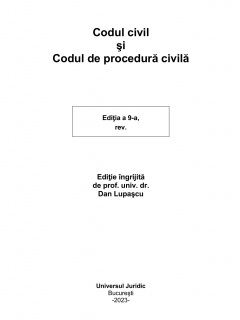 Codul civil si Codul de procedura civila